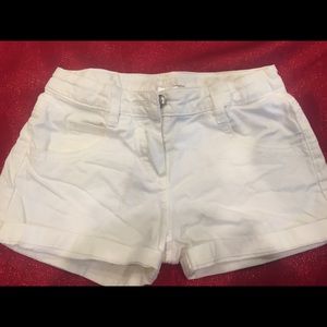 Authentic white Chloe shorts; size 6